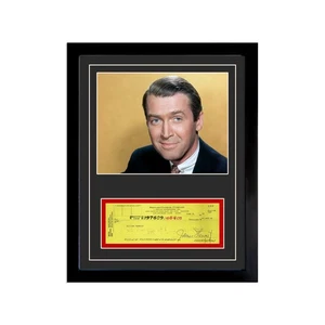 Jimmy Stewart Signed Cancelled Check Framed Display - Picture 1 of 5