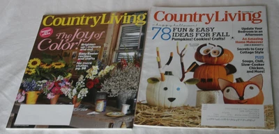 Country Living Magazine , 2 Issues, April and October  2014 Fall & Spring Ideas - Image 1 of 4
