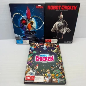 Robot Chicken DVD Season 1-2,4 Cartoon Network Adult Swim PAL Region 4 AU/NZ - Picture 1 of 17