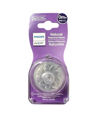 Новый с ярлыками соска Philips Avent 0 м+ Natural Response упаковка 2 шт. - Изображение 1 из 2