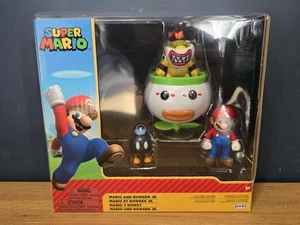 Jakks Pacific, Super Mario, Bowser Jr, Exclusive Clown Car, Mario, Bob-omb, BNIB - Picture 1 of 2