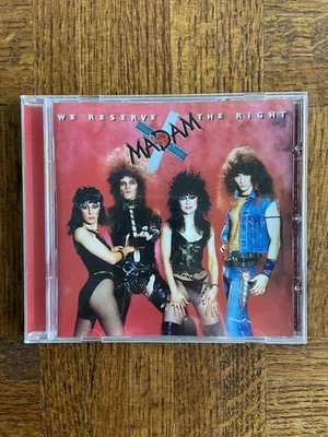 Madam X We Reserve The Right CD 80s Glam Hair Metal Rick Derringer VIXEN OOP - Image 1 of 4