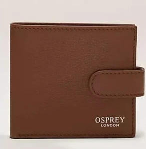 Osprey London Hunston Leather Wallet Mens Boxed in brown (caramel) - Picture 1 of 5
