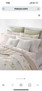 Ralph Lauren Lakeview  Floral Cotton Reversible Comforter Sham Set King Nib - Picture 1 of 6