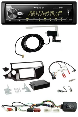 Pioneer Bluetooth DAB USB Lenkrad Autoradio für Kia Rio UB ab 03/2015 piano schw - Bild 1 von 4