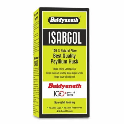 Baidyanath Asli Ayurved Isabgol Psyllium Husk Powder Relieves Constipation 200g - Image 1 of 4