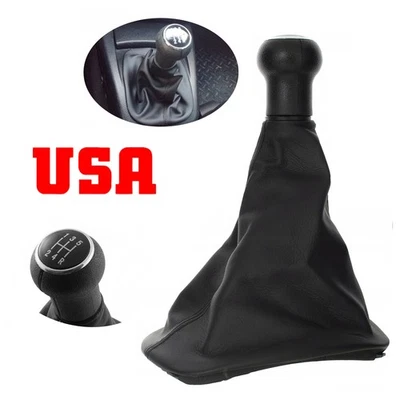 5 Speed Gear Shift Knob Gaiter Leather Cover For Volkswagen PASSAT B5 B5.5 97-06 - Изображение 1 из 4