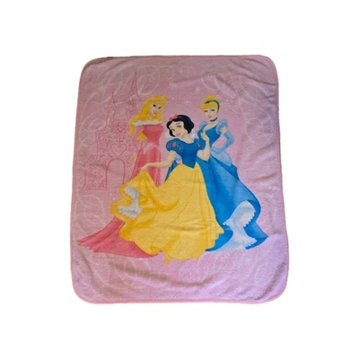 Manta polar rosa princesa Disney Blancanieves Cenicienta Bella durmiente Aurora Foto 1 de 4