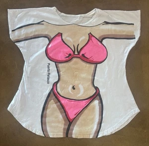 VTG 90s Body Tease sexy girl bikini Body Cover Up Funny T-Shirt Costume Mexico - Picture 1 of 6