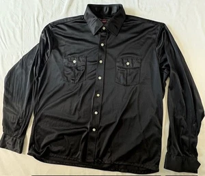 Vintage Quinessa by Youngbloods Nylon Knit Permanent Press Semi Sheer Shirt Size XL - Bild 1 von 7