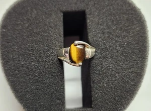 Vintage Ring Sterlingsilber Tigerauge - Bild 1 von 6