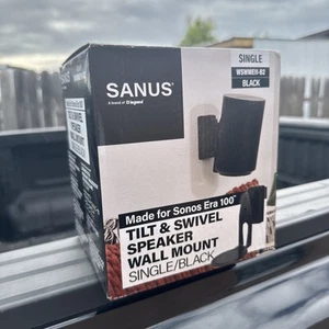 Sanus Speaker Wall Mount for Sonos Era 100, Single in Black - Picture 1 of 2