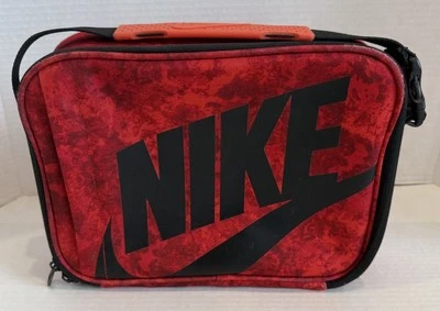 Nike Swoosh Lunch Box Bag Gym Red Hard Shell Insulated Interior Durable - Изображение 1 из 4