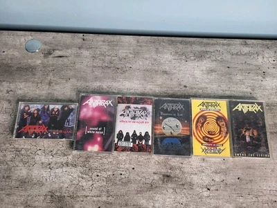 Anthrax 6 Cassette Lot State Of Euphoria- lm The Man-Persistence Of Time 87-93 - Image 1 of 4