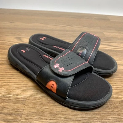 Sandalias Under Armour para mujer 8 Ignite Slides negras rosas cómodas Foto 1 de 4