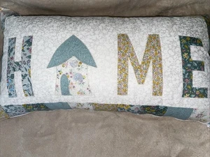 Handmade Liberty Patchwork Applique Home Cushion With Removable Cushion Insert - Picture 1 of 8