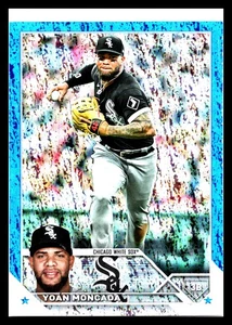 2023 Topps Series 2 #370 Ypan Moncada Blue Glitter - Picture 1 of 2