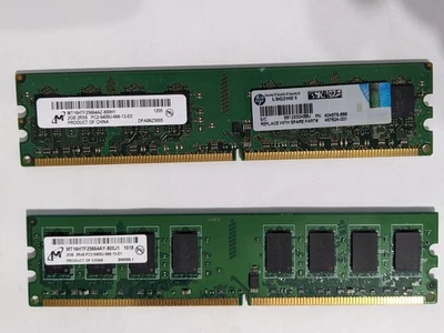 Kit of 2 Micron 2GB DDR2 2Rx8 PC2-6400U-666-13-E0 Desktop Memory - Image 1 of 2