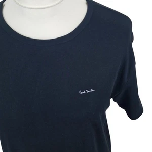 Paul Smith Mens T-Shirt Size XL Slim Fit Black Minimal Organic Cotton - Picture 1 of 11