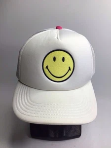 American Eagle Truckermütze Smiley-Gesicht Druckknopflasche verstellbar neu mit Etikett - Bild 1 von 8