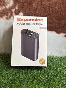 Power Bank, Portable Charger Built-in Retractable 2.9ft Cable, 10000mAh - Picture 1 of 4