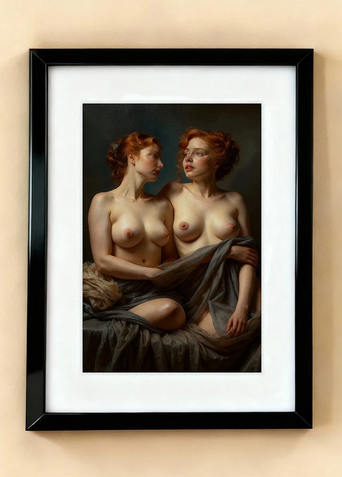 Frau Malerei Gemälde Öl Bild Erotik Kunstdruck - Limitierte Auflage - Bild 1 von 1