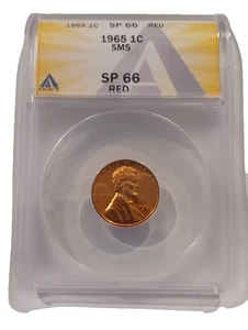 Lincoln 1C SMS SP 66 1965 con clasificación ANACS SP 66 rojo gran pieza de coleccionista - bonito detalle - Imagen 1 de 2