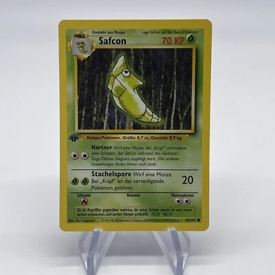 1st Edition Metapod (Safcon) 54/102 - NM Near Mint German Base Set Pokemon Card - Image 1 of 4