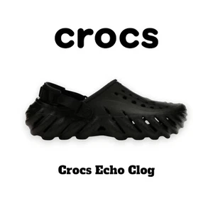 Crocs Echo Clog 207937-001 Schwarz Herren Damen Unisex Freizeit - NEU - Bild 1 von 7