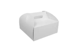 Tortenkarton Kuchenkarton 25 Stk. 26x26x11 cm Tortenbox Weiß Hochzeit Party - Bild 1 von 1