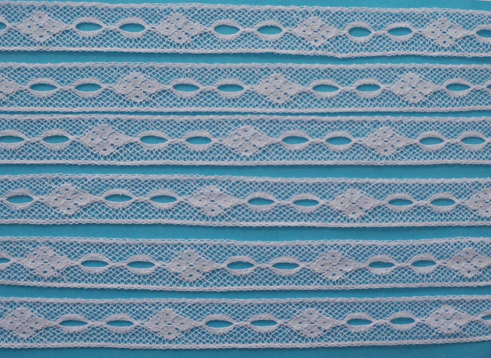 ~ 6218  Doll Heirloom Sewing SMOCKING French Val Cotton Beading Insertion Lace ~ - Image 1 of 1