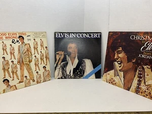 Elvis Presley Lot of 3 Vinyl Records In Concert Christmas Fans Can't Be Wrong - Picture 1 of 10