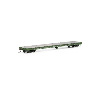 Athearn # 92673 60' auto piana pronta all'uso Burlington Northern # 630843 HO - Foto 1 di 1