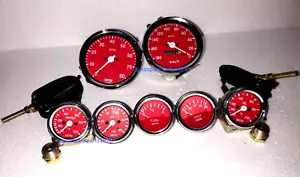Smiths Temp F Oil temp F oil Fuel Volt Gauge Speedo180-0 kmh Tacho 0-80 100mm RC - Picture 1 of 4