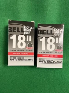 💥2-Bell Bicycle Inner Tube 18" x 1.75" -2.25" Standard Valve New💥 - Picture 1 of 1