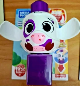 Mega Bloks Fisher Price - Animali Cow Mucca - Bianco - Nuovo - Foto 1 di 3