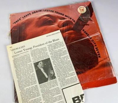 LESTER YOUNG w The Kansas City Seven "Prez" Leaps Again JAZZ Album Vinyl LP - Image 1 of 2