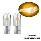 2Pcs Side Marker Light T10 Bulbs Yellow 3000K Lamp For 2016-2020 Honda Civic