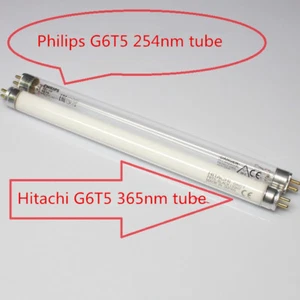 Philips G6T5 254nm 365nm three-purpose UV analyzer lamp UV detector lamp - Picture 1 of 5