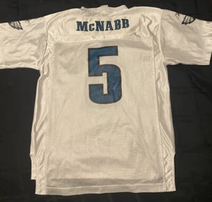 Reebok Philadelphia Eagles Football Donovan McNabb 5 White Boys Jersey XL 18-20 - Picture 1 of 3