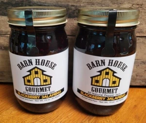 Blackberry Jalapeno Barn House Gourmet All Natural Preserves Amish Kitchen 19 Oz - Picture 1 of 4