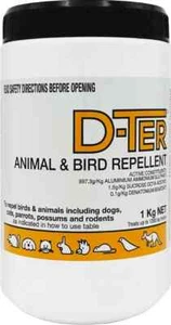 D-TER, DTer Animal & Bird Repellent Repel Mice Dog Cat Possum 100g - Picture 1 of 3
