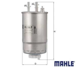 Mahle KL 567 Kraftstofffilter für ALFA ROMEO CITROËN FIAT FORD LANCIA OPEL Neu - Picture 1 of 7
