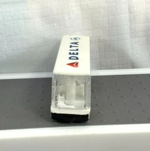 Vintage Real Toy Delta Airlines Double Decker Shuttle Bus White Die Cast - Picture 1 of 6