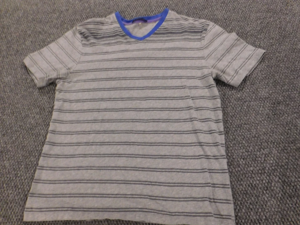 Elie Tahari Mens Shirt Small Gray striped casual - Image 1 of 4