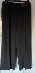 LOVELY MARKS & SPENCER CHARCOAL GREY WIDE LEG HIGH RISE TROUSERS - SIZE 18 - NEW - Picture 1 of 3