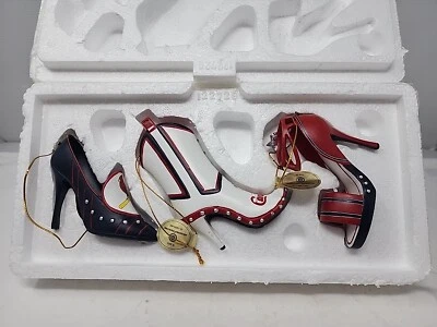 (3) St Louis Cardinals Stiletto Ornament Christmas Heel Bradford Exchange - Image 1 of 4