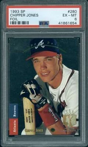 1993 SP #280 Chipper Jones PSA 6 Braves FOIL  (1654) - Picture 1 of 2