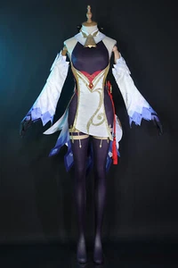 Genshin Impact Ganyu Full Set Uniform Cosplay Costume Custom Made + Shoes - Picture 1 of 10