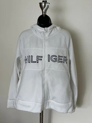Tommy Hilfiger Sport Women’s White Full Zip Hoodie Size XL - Image 1 of 4